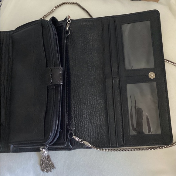 Brighton Black Clutch with Silver Accents - Picture 6 of 8